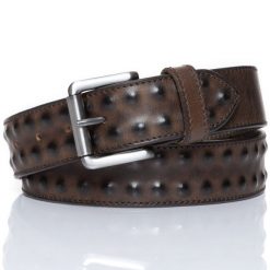 MUSTANG PASEK SKÓRZANY 40 mm SOPO-MUS066. Brązowe paski męskie Mustang, bez wzorów, ze skóry, klasyczne. W wyprzedaży za 39.99 zł.