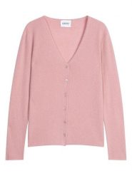 Perfect Cashmere Kaszmirowy kardigan "Paige" w kolorze jasnoróżowym rozmiar: M. Różowe kardigany damskie Perfect Cashmere, m, bez wzorów, z kaszmiru. Za 389.45 zł.