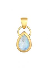 Elli Damski charms z kamieniem księżycowym Classic Blogger z pozłacanego srebra próby 925 Sterling Silver Naszyjniki 1 ct. Szare naszyjniki damskie Elli, na co dzień, pozłacane. Za 293.99 zł.