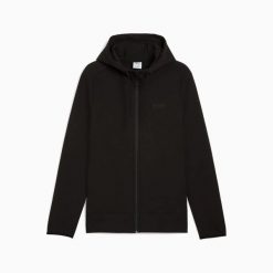 Bluza sportowa z kapturem męska Puma SPACER FZ 68857401. Czarne bluzy sportowe męskie Puma, l, ze skóry. Za 252.22 zł.