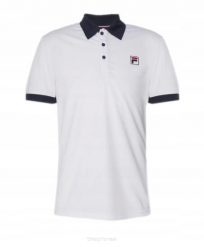 Koszulka tenisowa Fila Polo Marc. Białe koszulki polo męskie Fila, xl, bez wzorów, z materiału, bez ramiączek. Za 119.99 zł.