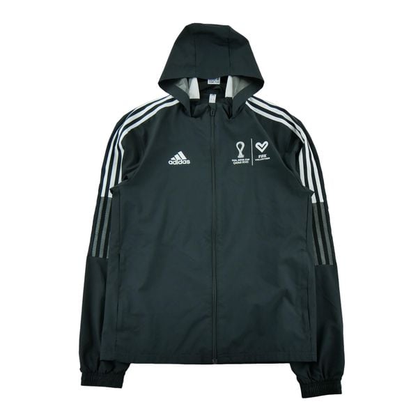 Second life - Adidas kurtka dresowa męska - Jak nowy. Czarne kurtki męskie Adidas, l, bez wzorów, z dresówki, eleganckie, bez kaptura. Za 149.06 zł.