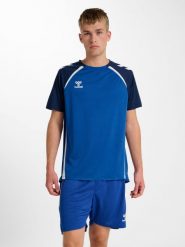 Koszulka Hummel Lead 2.0. Niebieskie t-shirty sportowe męskie HUMMEL, s, z jersey, bez ramiączek, do piłki nożnej. Za 219.50 zł.