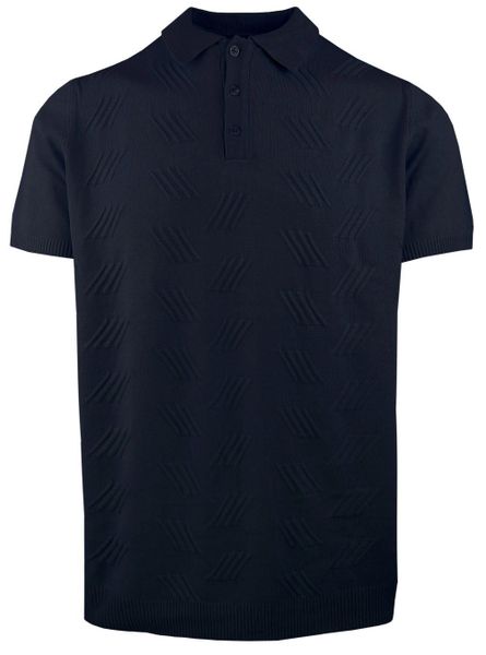 Męska Koszulka Polo z Dzianiny - Brave Soul - Granat. Niebieskie koszulki polo męskie Brave Soul, na lato, l, bez wzorów, z dzianiny, bez ramiączek. Za 129.00 zł.