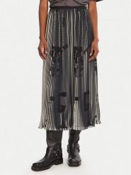 Desigual Spódnica plisowana Newspapers 25WWFW09 Czarny Regular Fit. Czarne spódniczki damskie Desigual, xl, bez wzorów, z syntetyku, plisowane. Za 539.99 zł.