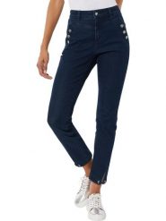 WITT WEIDEN Dżinsy - Slim fit - w kolorze granatowym rozmiar: 48. Niebieskie jeansy damskie WITT WEIDEN, z podwyższonym stanem. Za 130.99 zł.