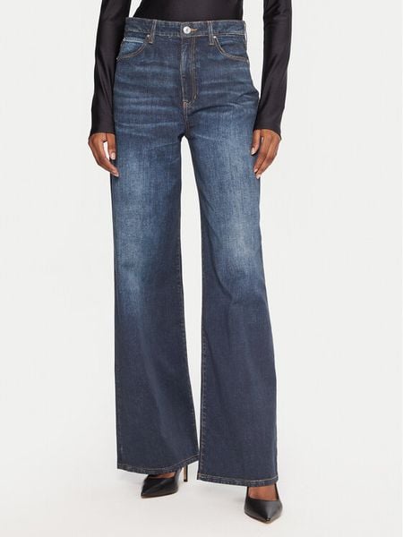 Guess Jeansy W5YA1A D0213 Granatowy Wide Leg. Niebieskie jeansy damskie Guess. Za 679.99 zł.