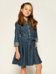Lauren Ralph Lauren Sukienka codzienna Denim Shirtd 313698860001 Granatowy Regular Fit. Niebieskie sukienki dziewczęce Lauren Ralph Lauren, bez wzorów, z bawełny, bez ramiączek. Za 689.99 zł.