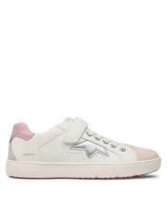Geox Sneakersy J Silenex Girl J35DWA08554C0674 D Biały. Białe buty sportowe dziewczęce Geox, bez wzorów, ze skóry, bez zapięcia. Za 219.99 zł.