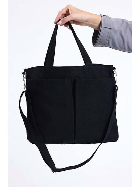 BAGmori Shopper bag w kolorze czarnym - 38 x 30 x 8 cm rozmiar: onesize. Czarne shopper bag damskie BAGmori, bez wzorów, z materiału, przez ramię, bez dodatków. Za 56.99 zł.