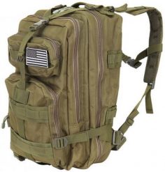 Plecak 38 litrów – trekking, wędrówki, outdoor – plecak XL. Zielone plecaki męskie TRIZAND, bez wzorów, z gumy. Za 79.90 zł.