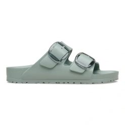 BIRKENSTOCK Arizona Big Buckle EVA Pure Sage Klapki damskie. Zielone klapki damskie Birkenstock, bez wzorów, bez obcasa. Za 269.99 zł.