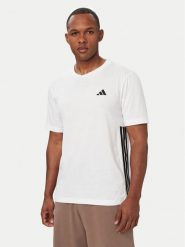 Adidas Koszulka techniczna Workout Essentials FEELREADY 3-Stripes KD0606 Biały Regular Fit. Białe t-shirty sportowe męskie Adidas, m, z bawełny, bez ramiączek, na fitness i siłownię. Za 149.99 zł.
