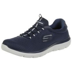 Buty do chodzenia męskie Skechers Summits. Niebieskie obuwie do biegania damskie Skechers. Za 269.99 zł.