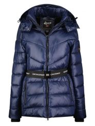 Geographical Norway Kurtka zimowa "Elenor" w kolorze granatowym rozmiar: M. Niebieskie kurtki damskie Geographical Norway, na zimę, m, bez wzorów, z puchu, bez kaptura. Za 281.10 zł.