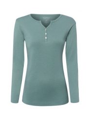 Brookshire koszulka z długim rękawem Kobiety Bawełna zielony, XXL. Zielone t-shirty damskie brookshire, xxl, bez wzorów, z bawełny, bez kołnierzyka. Za 99.95 zł.