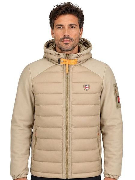Canadian Peak Kurtka pikowana "Abatoreak" w kolorze beżowym rozmiar: XL. Brązowe kurtki męskie Canadian Peak, xl, bez wzorów, bez kaptura. Za 309.95 zł.