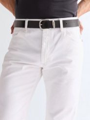 MESKI PASEK WRANGLER EASY BELT BLACK 112352691. Czarne paski męskie Wrangler, bez wzorów, klasyczne. Za 89.99 zł.