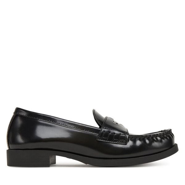 Mokasyny LOVE MOSCHINO. Czarne mokasyny damskie Love Moschino. Za 499.99 zł.