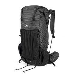 PLECAK ROCK SERIES 2.0 60L CNK2550XB018-BLACK. Szare plecaki damskie NATUREHIKE, bez wzorów, z materiału, rockowe. Za 559.99 zł.