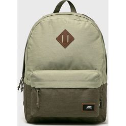 Vans - Plecak. Zielone plecaki męskie Vans, bez wzorów, z materiału. W wyprzedaży za 129.90 zł.