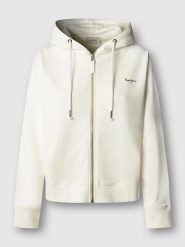 Pepe Jeans Bluza "Marsu" w kolorze kremowym rozmiar: M. Brązowe bluzy z kapturem damskie Pepe Jeans, m, z jeansu. Za 245.38 zł.