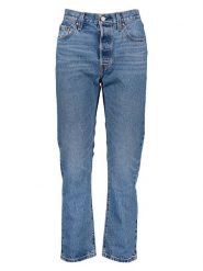 Levi's Dżinsy "501® Crop" - Regular fit - w kolorze niebieskim rozmiar: W27/L30. Niebieskie jeansy damskie Levi's, z podwyższonym stanem. Za 280.44 zł.