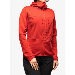 Bluza polarowa damska Berghaus MTN Guide MW Hoody. Czerwone bluzy bez kaptura damskie Berghaus, xs, z polaru. Za 466.99 zł.