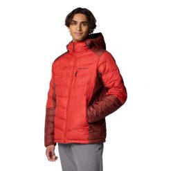 Kurtka puchowa męska Columbia Labyrinth Loop II Hooded. Czerwone kurtki męskie Columbia, l, bez wzorów, z puchu, sportowe, bez kaptura. Za 639.99 zł.