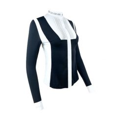 Damska koszulka jeździecka z długim rękawem Estrelle Equestrian ED-Crystal. Białe t-shirty damskie ESTRELLE EQUESTRIAN, s, bez wzorów, z materiału, bez kołnierzyka. Za 462.15 zł.
