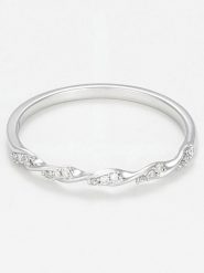 DIAMANTA Złoty pierścionek "Eternelle Torsade" z diamentami rozmiar: 56. Szare pierścionki damskie DIAMANTA, z diamentem, złote. Za 1,130.99 zł.