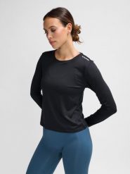 Koszulka damska Hummel Mt Aura Mesh. Czarne t-shirty damskie HUMMEL, l, bez wzorów, z elastanu, bez kołnierzyka. Za 246.00 zł.