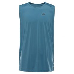 Koszulka męska sportowa bez rękawów Alpine Pro Gelad 3. Czarne t-shirty sportowe męskie Alpine Pro, na lato, l, z elastanu, bez ramiączek, do biegania. Za 149.00 zł.