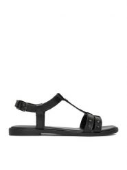Lasocki Sandały CEO-RST-5551-03 Czarny. Czarne sandały damskie Lasocki, bez wzorów, ze skóry, bez obcasa, na płaskiej podeszwie. Za 159.99 zł.