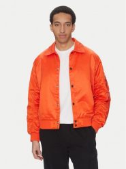 Alpha Industries Kurtka bomber Coach Logo 156145 Pomarańczowy Regular Fit. Brązowe kurtki męskie Alpha Industries, m, bez wzorów, z syntetyku, bez kaptura. Za 499.99 zł.