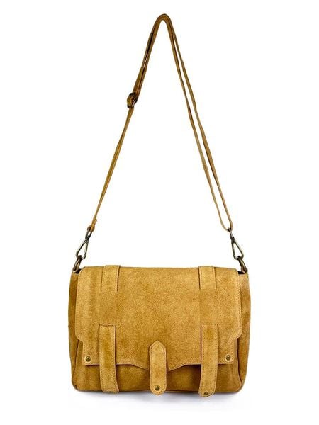 ORE10 Skórzana torebka "Sim" w kolorze jasnobrązowym - 30 x 21 x 8 cm rozmiar: onesize. Brązowe torebki klasyczne damskie ORE10, bez wzorów, z materiału, bez dodatków. Za 173.99 zł.