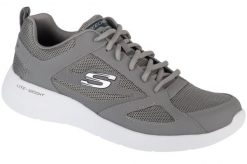 Buty sportowe Sneakersy męskie, Dynamight 2.0 - Fallford. Szare buty sportowe na co dzień męskie Skechers, z materiału, bez zapięcia, trekkingowe. Za 199.00 zł.