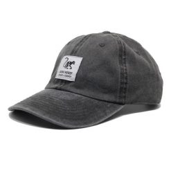 Czapka z daszkiem - Postarzany wygląd - Bez usztywnienia / Dorośli (Czarna). Czarne czapki męskie SURF MONKEY, z aplikacjami, z bawełny. Za 159.95 zł.