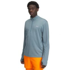 Bluza rozpinana z zamkiem 1/4 Under Armour UA Launch. Niebieskie bluzy bez kaptura męskie Under Armour, l, z materiału. Za 269.00 zł.