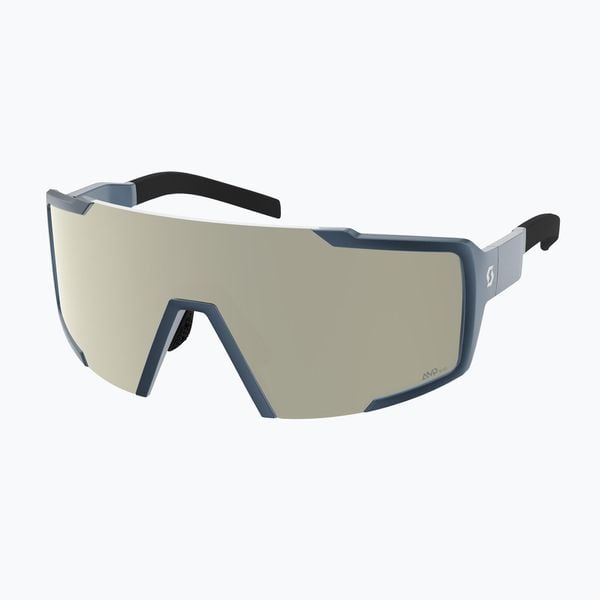 Okulary przeciwsłoneczne SCOTT Shield. Niebieskie okulary przeciwsłoneczne damskie Scott, ze lnu. Za 299.99 zł.