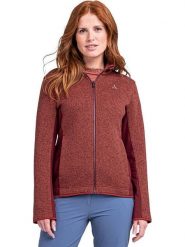 Schöffel Kurtka polarowa "Oberau" w kolorze czerwonym rozmiar: 42. Czerwone kurtki damskie Schöffel, bez wzorów, z materiału, bez kaptura. Za 183.15 zł.