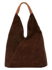 Mila Blu Skórzana torebka "Mirtillo" w kolorze brązowym - 34 x 39 x 8 cm rozmiar: onesize. Brązowe torebki klasyczne damskie Mila Blu, bez wzorów, z materiału, bez dodatków. Za 223.99 zł.