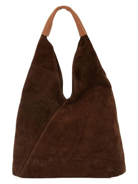 Mila Blu Skórzana torebka "Mirtillo" w kolorze brązowym - 34 x 39 x 8 cm rozmiar: onesize. Brązowe torebki klasyczne damskie Mila Blu, bez wzorów, z materiału, bez dodatków. Za 210.81 zł.