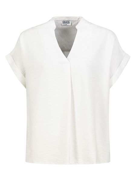 Sublevel Bluzka w kolorze białym rozmiar: XL. Białe bluzki damskie Sublevel, xl, bez wzorów, bez kołnierzyka, bez ramiączek. Za 83.81 zł.