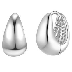 Yokoamii Kolczyki kola z mosiadzu w srebrze 1 ct Damski. Szare kolczyki damskie Yokoamii, posrebrzane. Za 139.99 zł.