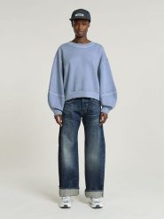 G-Star Bluza w kolorze błękitnym rozmiar: M. Niebieskie bluzy bez kaptura damskie G-Star, m, z bawełny. Za 294.95 zł.