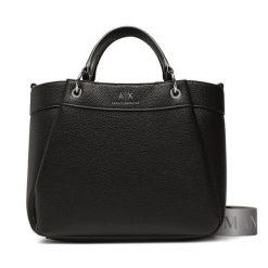 Torebka Armani Exchange. Czarne torebki klasyczne damskie Armani Exchange, bez wzorów, bez dodatków. Za 489.99 zł.