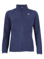 Peak Mountain Kurtka polarowa "Afonor" w kolorze granatowym rozmiar: XL. Niebieskie kurtki damskie Peak Mountain, xl, z aplikacjami, z materiału, bez kaptura. Za 130.81 zł.