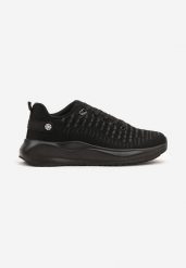 Czarne Buty Sportowe Sneakersy z Tłoczoną Cholewką Vivarinda. Czarne buty sportowe na co dzień męskie Born2be, z jeansu, bez zapięcia. Za 99.99 zł.