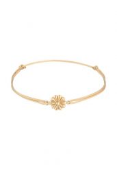 Elli Damski wisior kwiatowy z nylonem w pozłacanym srebrze próby 925 Sterling Silver Bransoletki 1 ct. Szare bransoletki damskie Elli, pozłacane. Za 203.99 zł.